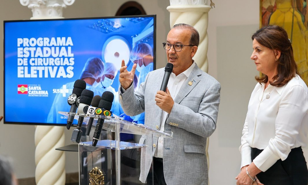 Governador de Santa Catarina diz que vai acabar com as filas de cirurgias eletivas