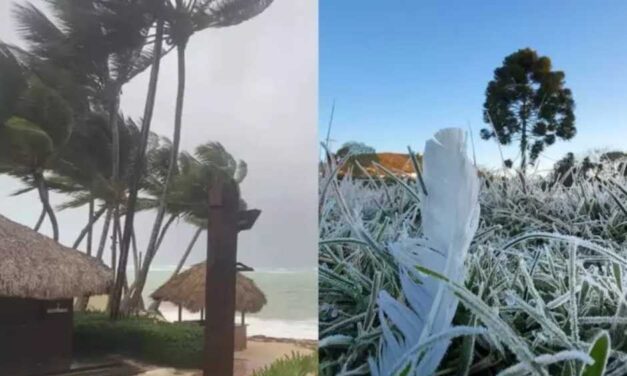 Massa de ar frio e ciclone extratropical mudam o clima em SC nessa quarta-feira