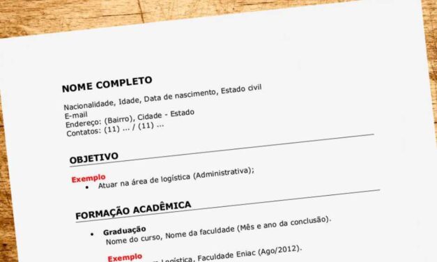 O que colocar no ‘objetivo’ do currículo para primeiro emprego?