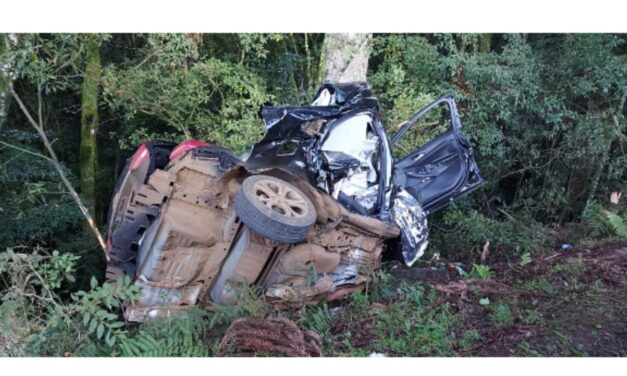 Três pessoas morrem em grave acidente na SC-355