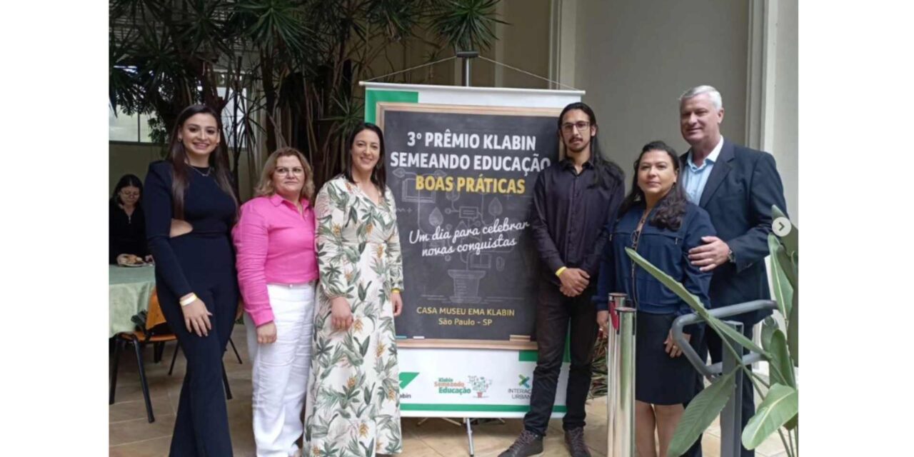Dois projetos de Otacilio Costa foram premiados no 3° Prêmio Klabin Semeando Educação em São Paulo