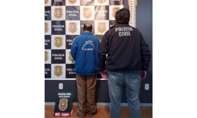 Polícia Civil realiza prisão de foragido condenado a mais de 20 anos de reclusão por estupro de vulnerável em Lages