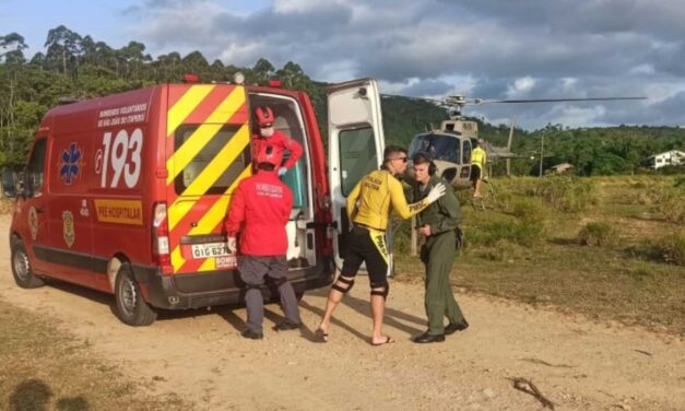 Caminhão passa por cima de mecânico durante manutenção de freios no interior de SC