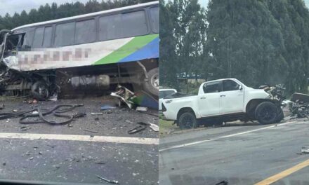 Acidente entre micro-ônibus e camioneta deixa vítima fatal em Correia Pinto