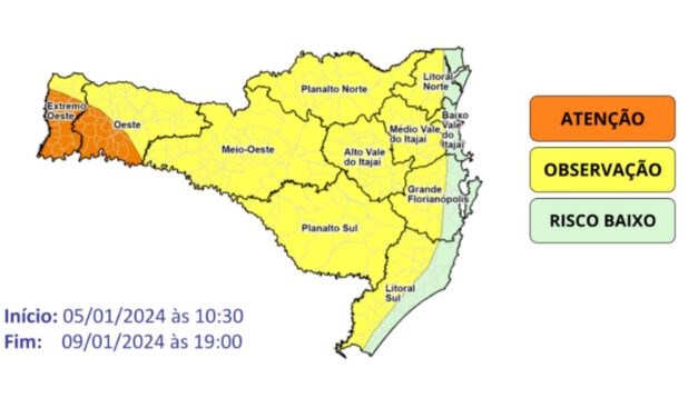 Onda de calor extremo trará temperaturas intensas para SC; veja as regiões mais afetadas