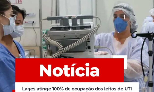 Lages atinge 100% de ocupação dos leitos de UTI em meio ao aumento de casos respiratórios